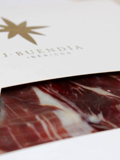 Jamón de Bellota 100% Ibérica. Corte tradicional a mano. 100g
