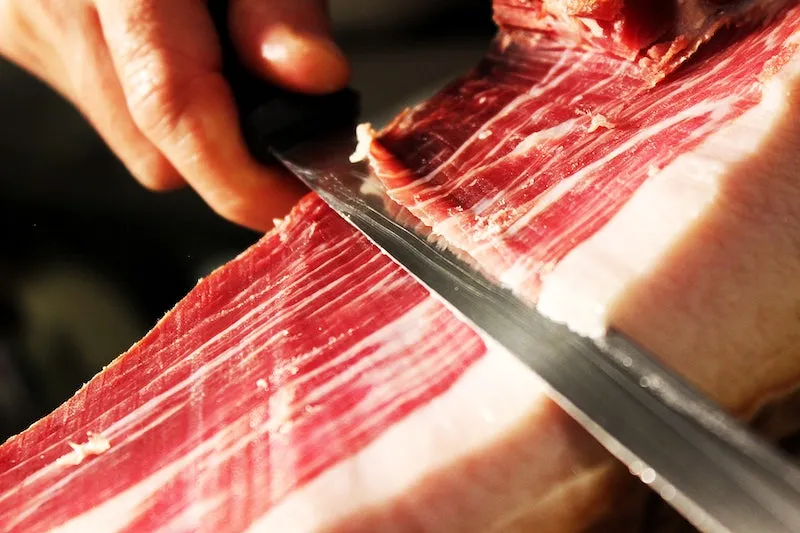 cortar jamón ibérico