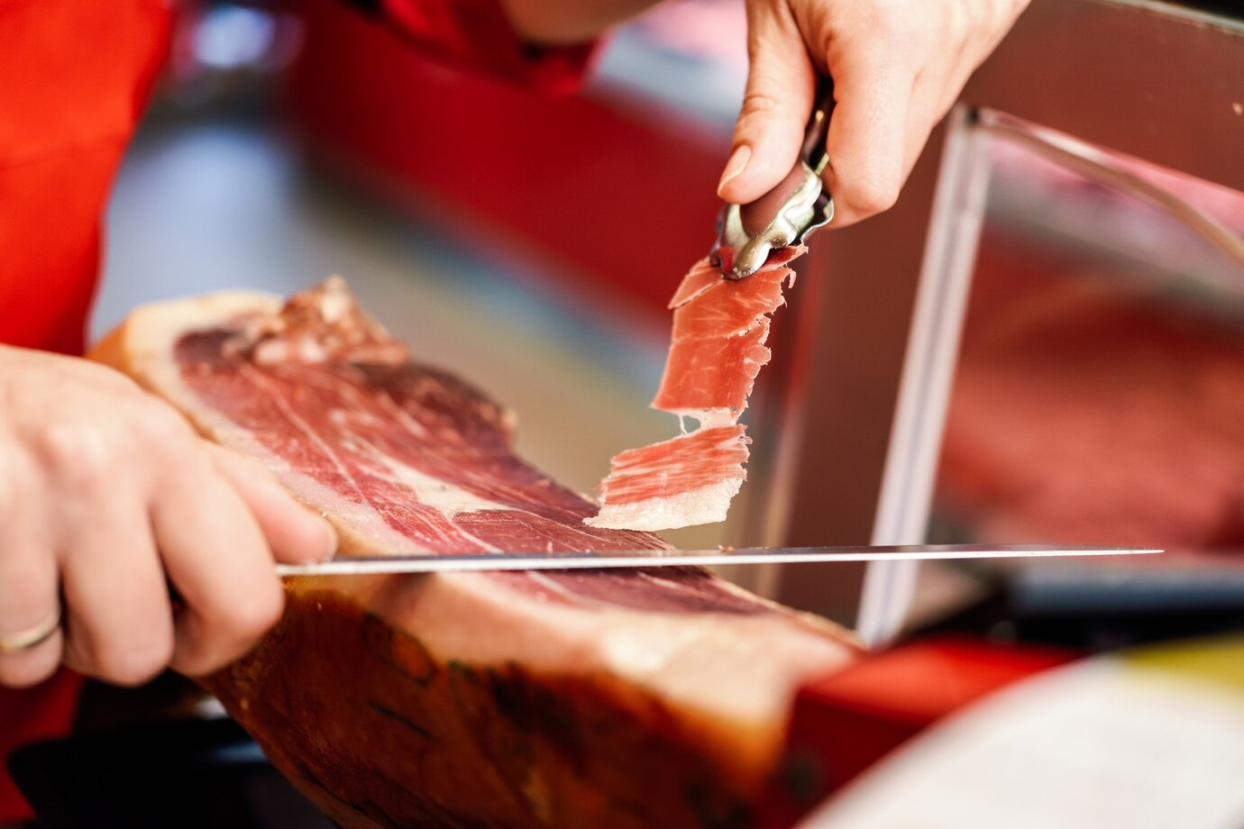 corte de jamón ibérico