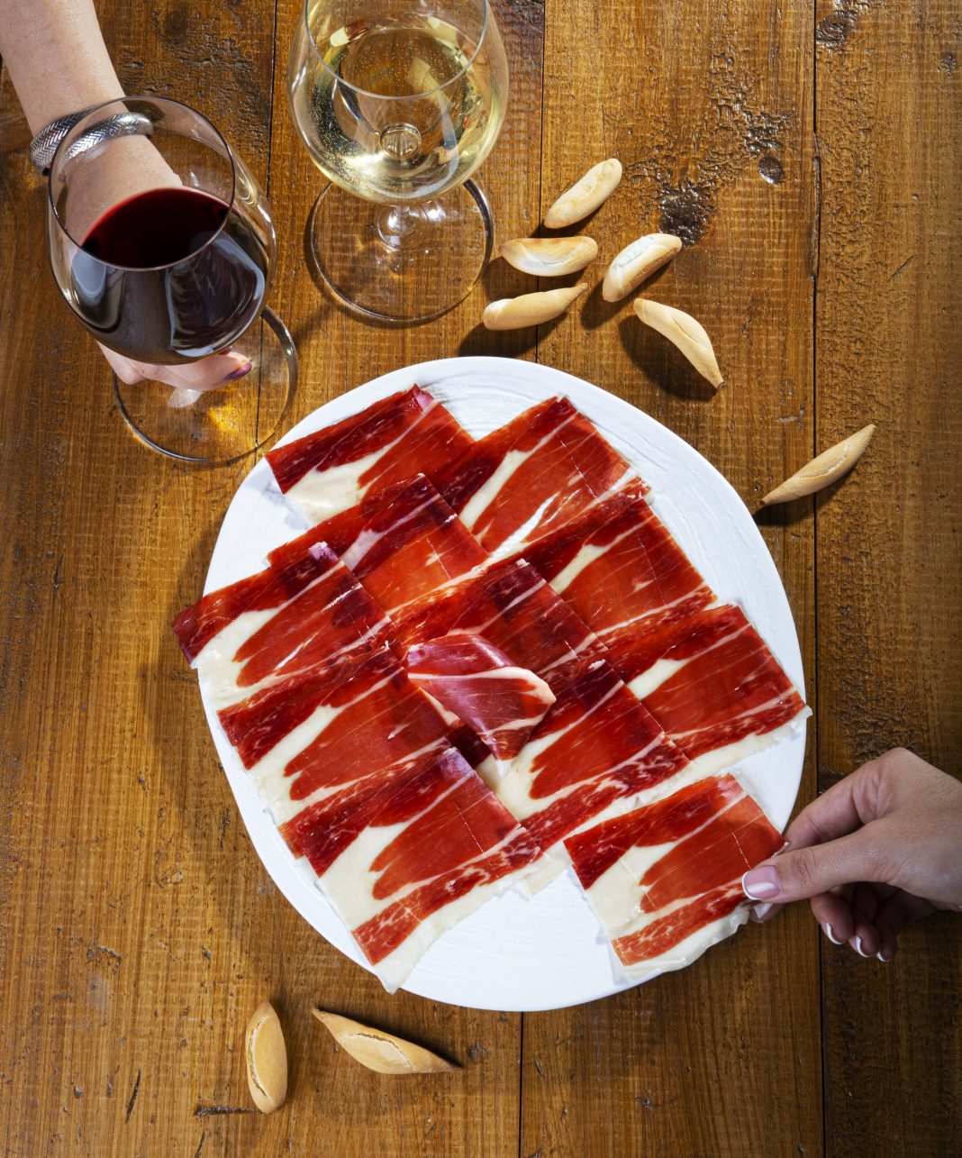 maridaje ibérico y vino