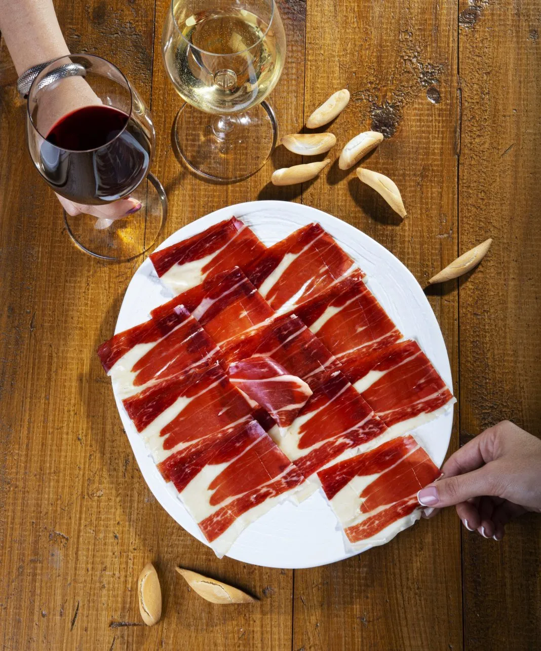 maridaje ibérico y vino